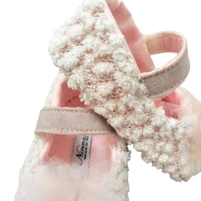 Pink newborn cradle slippers Ninnaoh - 