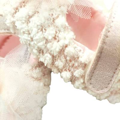 Pink newborn cradle slippers Ninnaoh - 