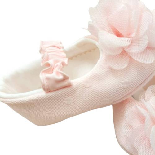 Zapatillas de cuna para recién nacido rosa Ninnaoh - 