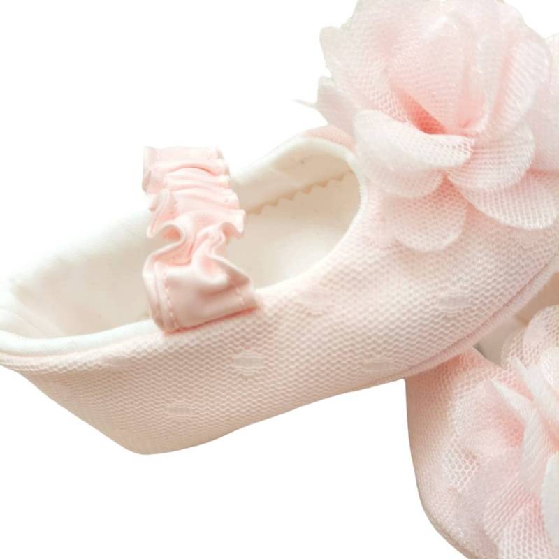 Chaussons de berceau rose pour nouveau-né Ninnaoh - 