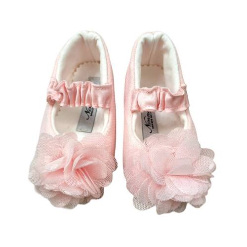 Pink newborn cradle slippers Ninnaoh -  2