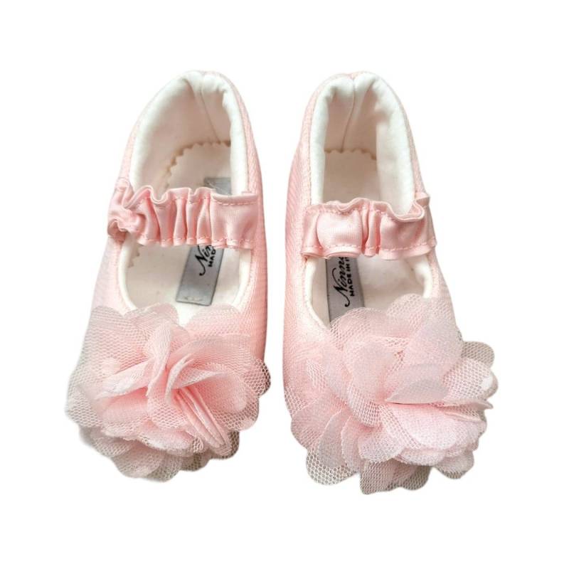Pink newborn cradle slippers Ninnaoh - 