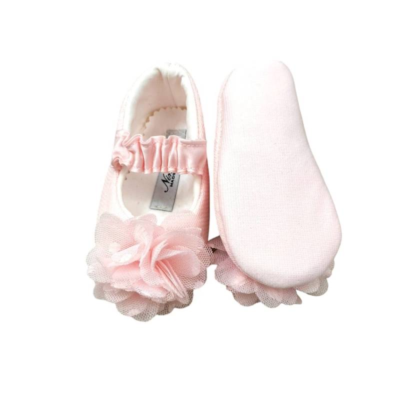 Zapatillas de cuna para recién nacido rosa Ninnaoh - 