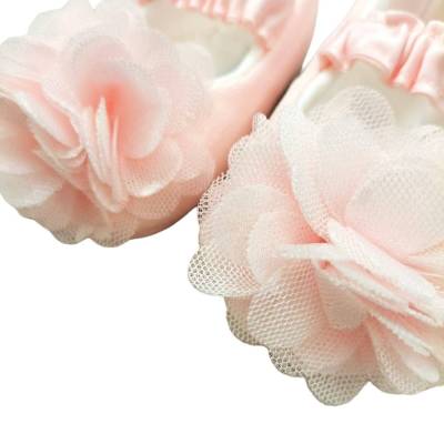 Chaussons de berceau rose pour nouveau-né Ninnaoh - 