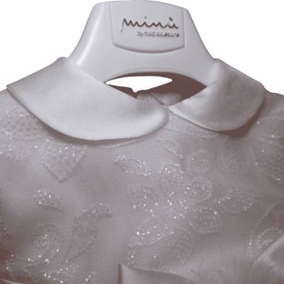 Robe de cérémonie de baptême blanche pour bébé fille 12 mois Minù - 