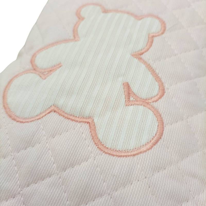 Toalhetes de bebé e porta-fraldas cor-de-rosa - 