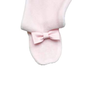 Housse chenille rose pour nouveau-né Minù 1 mois - 