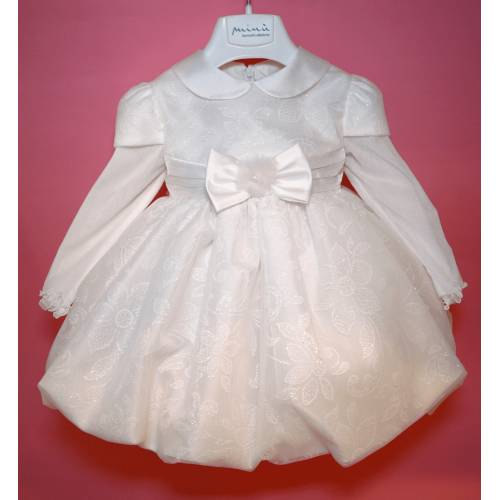 Vestido bautizo niña blanco 12 meses Minù - 