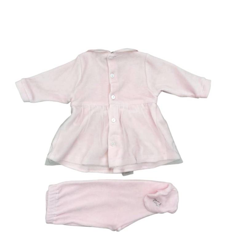 Housse chenille rose pour nouveau-né Minù 1 mois - 