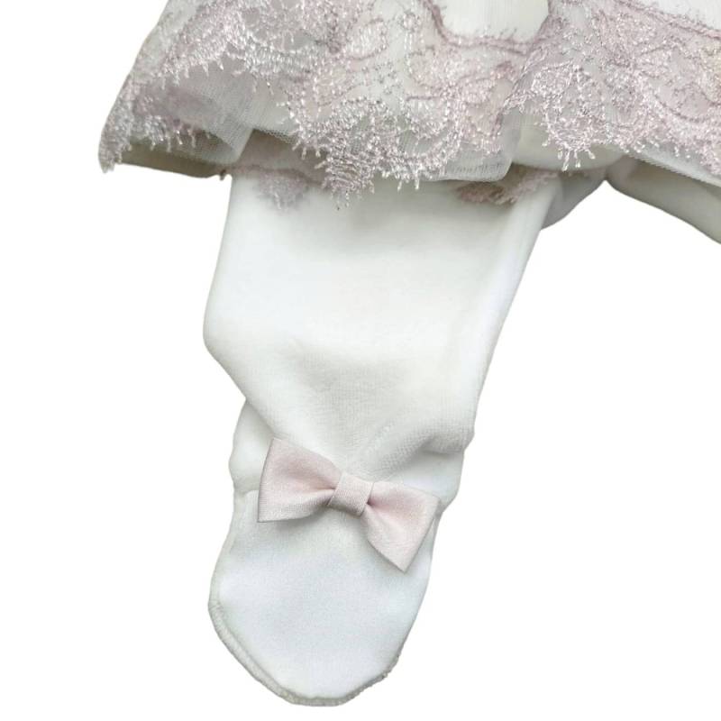 Capa de chenille elegante para recém-nascido Minù 1 mês - 