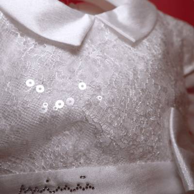 Christening ceremony dress baby girl 9 and 18 months Minù - 