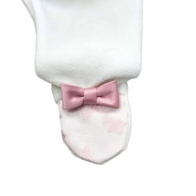 Elégante couverture en chenille pour nouveau-né Minù avec bande de 3 mois - 