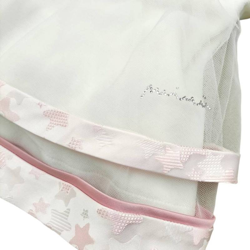 Elégante couverture en chenille pour nouveau-né Minù avec bande de 3 mois - 