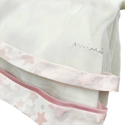 Elegante funda de chenilla para recién nacido Minù con banda para 3 meses - 