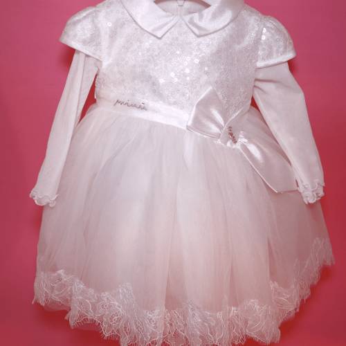 Vestido ceremonia bautizo bebé niña 9 y 18 meses Minù - 