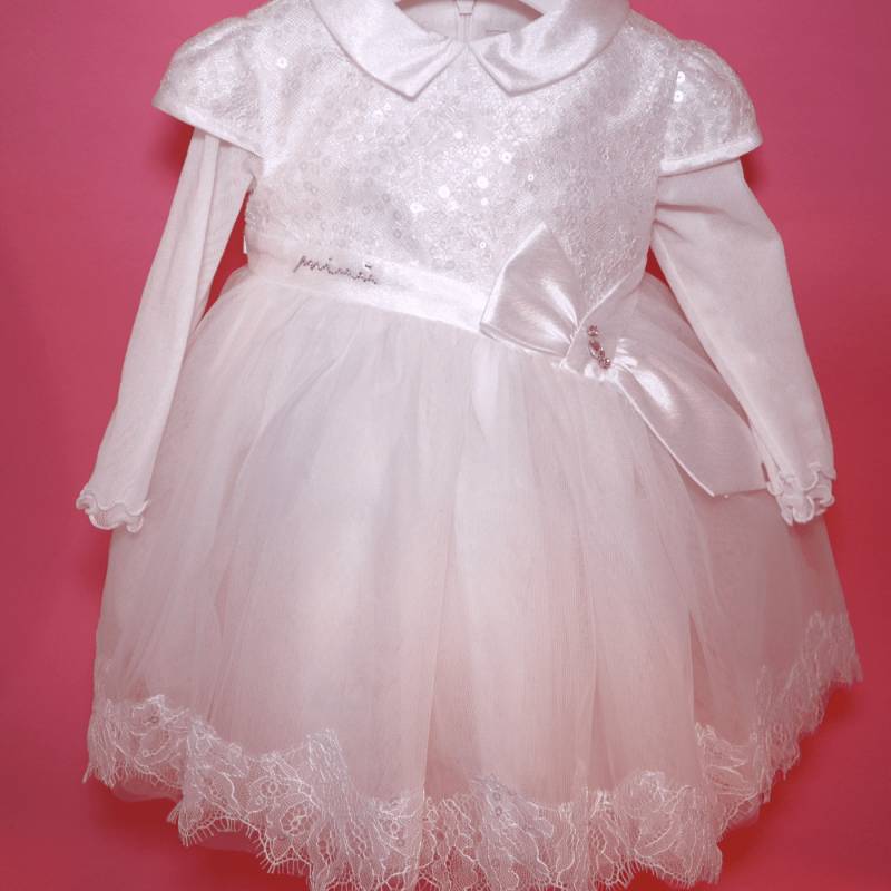 Christening ceremony dress baby girl 9 and 18 months Minù - 