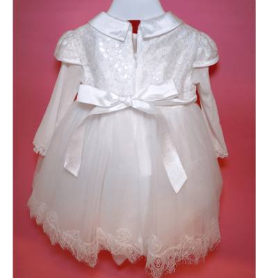 Vestido ceremonia bautizo bebé niña 9 y 18 meses Minù - 