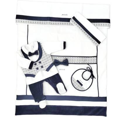 Canastilla de chenilla para recién nacido Minù - 