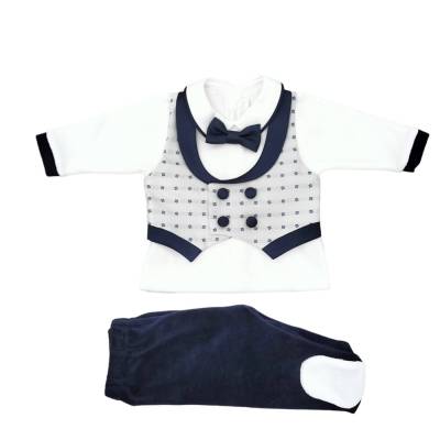 Corredino neonato in ciniglia Minù 1 mese - 