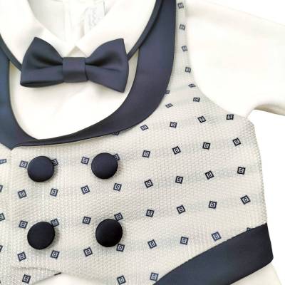 Corredino neonato in ciniglia Minù 1 mese - 