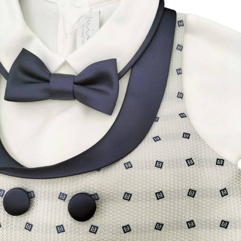 Corredino neonato in ciniglia Minù 1 mese - 