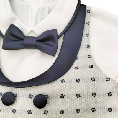 Corredino neonato in ciniglia Minù 1 mese - 