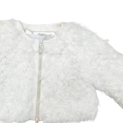 Manteau de fourrure blanc pour nouveau-né Minù - 