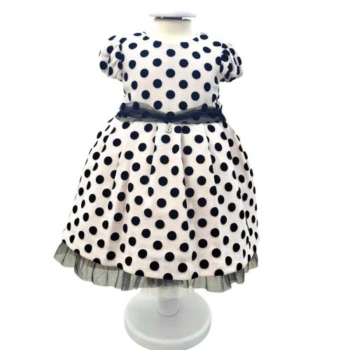 0-3T Newborn Kid Baby Girls Clothes Autumn Winter Polka Dot Jacket