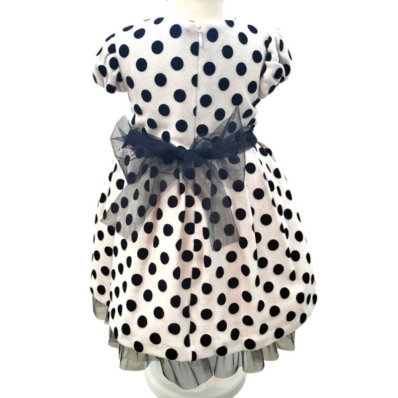 Vestido de niña con encogimiento de hombros Barcellino - 