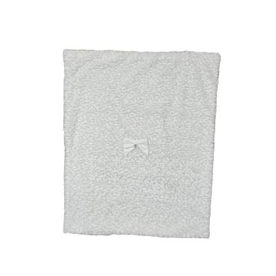 Couverture en fausse fourrure blanche pour bébé - 