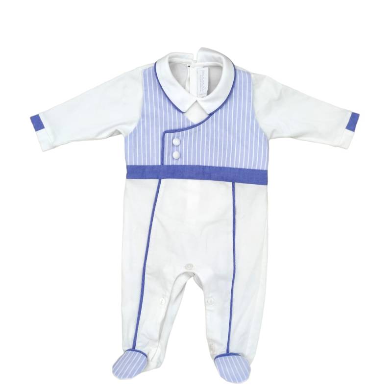 Pijamas y cubrepiés para recién nacidos Primavera Verano - Pelele Minù recién nacido 1 mes en algodón - Vendita Abbiglia