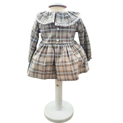Vestitino bambina in tartan con coulotte 3 e 12 mesi - 