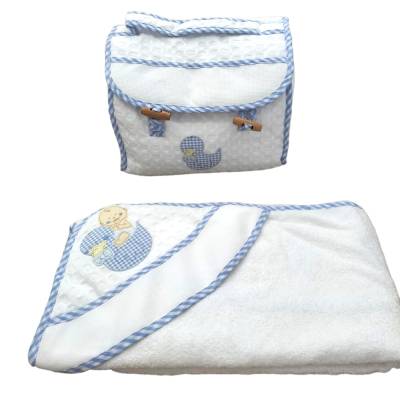 Accappatoio e borsa neonato - 
