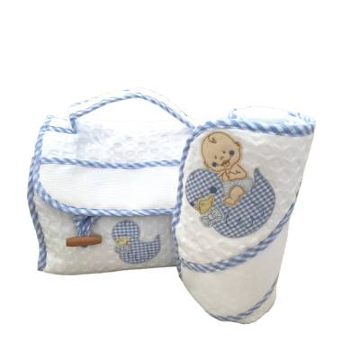 Accappatoio e borsa neonato - 