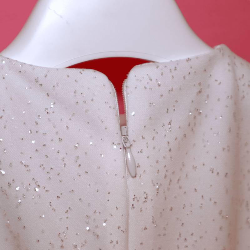 Vestitino cerimonia Battesimo bambina con fascetta 12 e 18 mesi - 