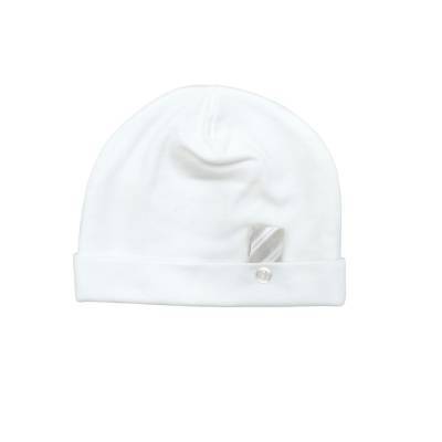 Tutina nascita con cuffietta maschietto cotone panna beige 1 mese finto gilet a righe - 