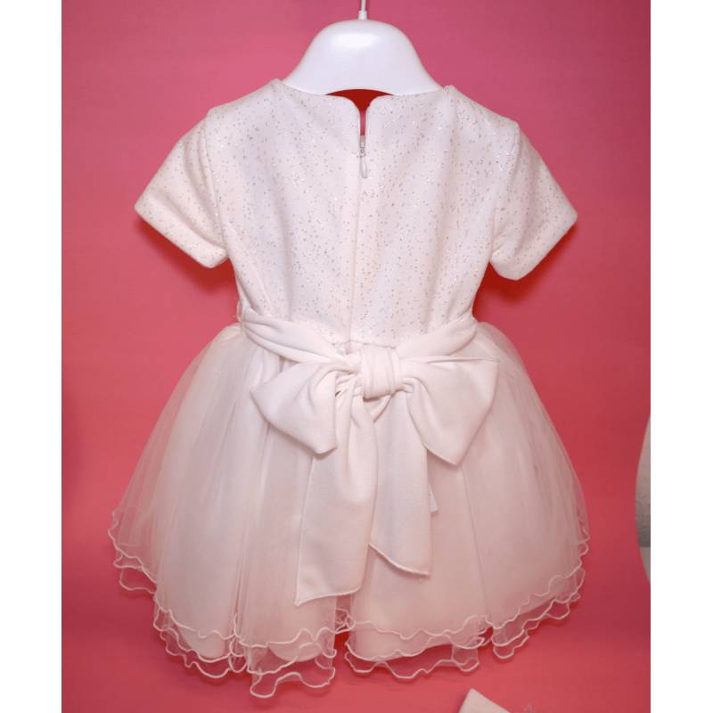 Vestido de bautizo niña con banda 12 y 18 meses - 