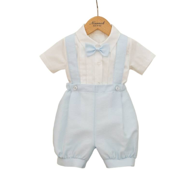 Vestidos de bautizo para bebé niño - Elegante peto 6 y 12 meses Ninnaoh - Vendita Abbigliamento Neonato