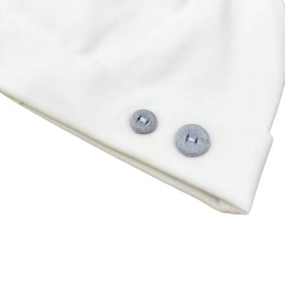 1-Monats-Baumwollschlafanzug mit Mütze - 
