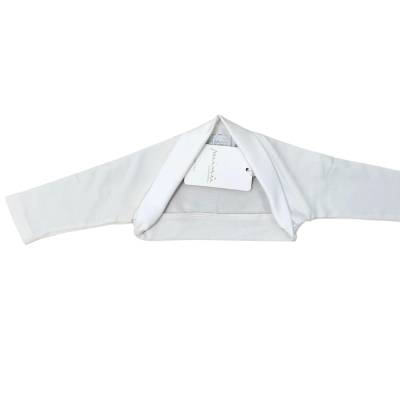 Elegantes Herzchen-Tuch Minù creme 3 und 6 Monate - 