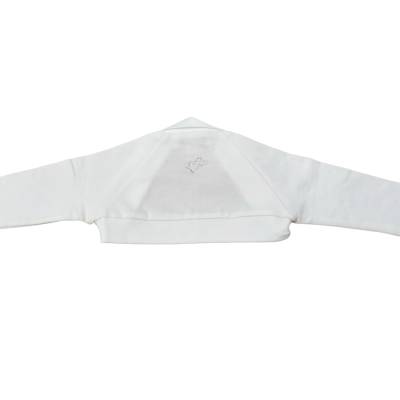 Elegantes Herzchen-Tuch Minù creme 3 und 6 Monate - 