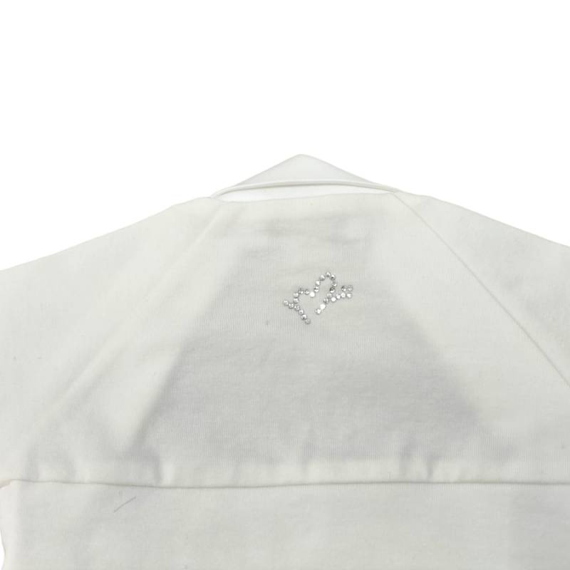 Elegantes Herzchen-Tuch Minù creme 3 und 6 Monate - 