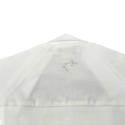 Elegantes Herzchen-Tuch Minù creme 3 und 6 Monate - 