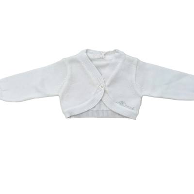 Scaldacuore in filo di cotone bianco neonata Ninnaoh - 