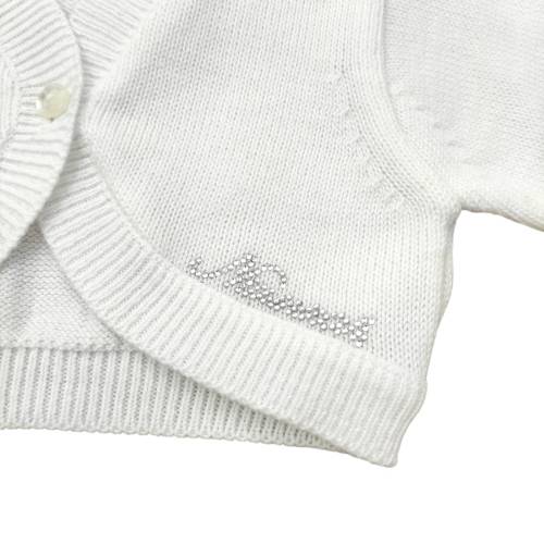 Newborn white cotton thread heartwarmer Ninnaoh -  2