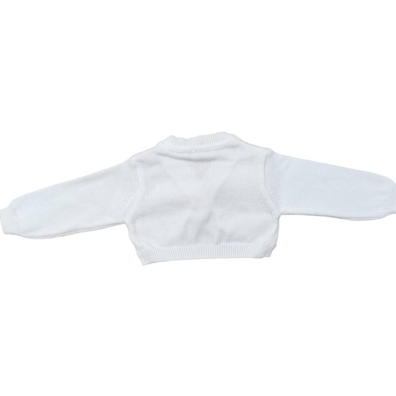 Newborn white cotton thread heartwarmer Ninnaoh - 