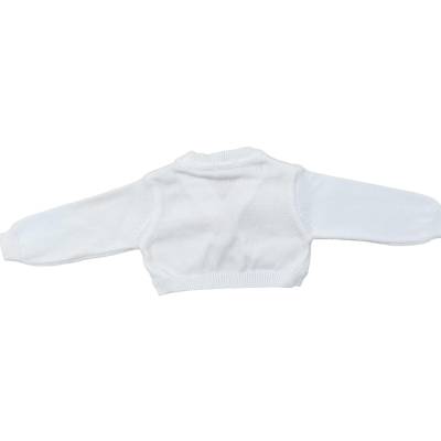 Scaldacuore in filo di cotone bianco neonata Ninnaoh - 