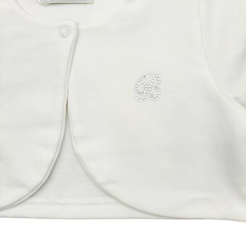 Baby girl 18-month shawl Barcellino milk-white -  2