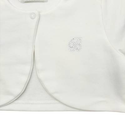 Coprispalle bambina 18 mesi Barcellino color bianco latte - 