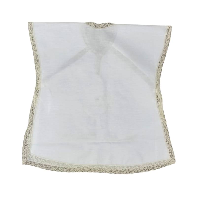 Baptismal blouse with bib and handkerchief - 